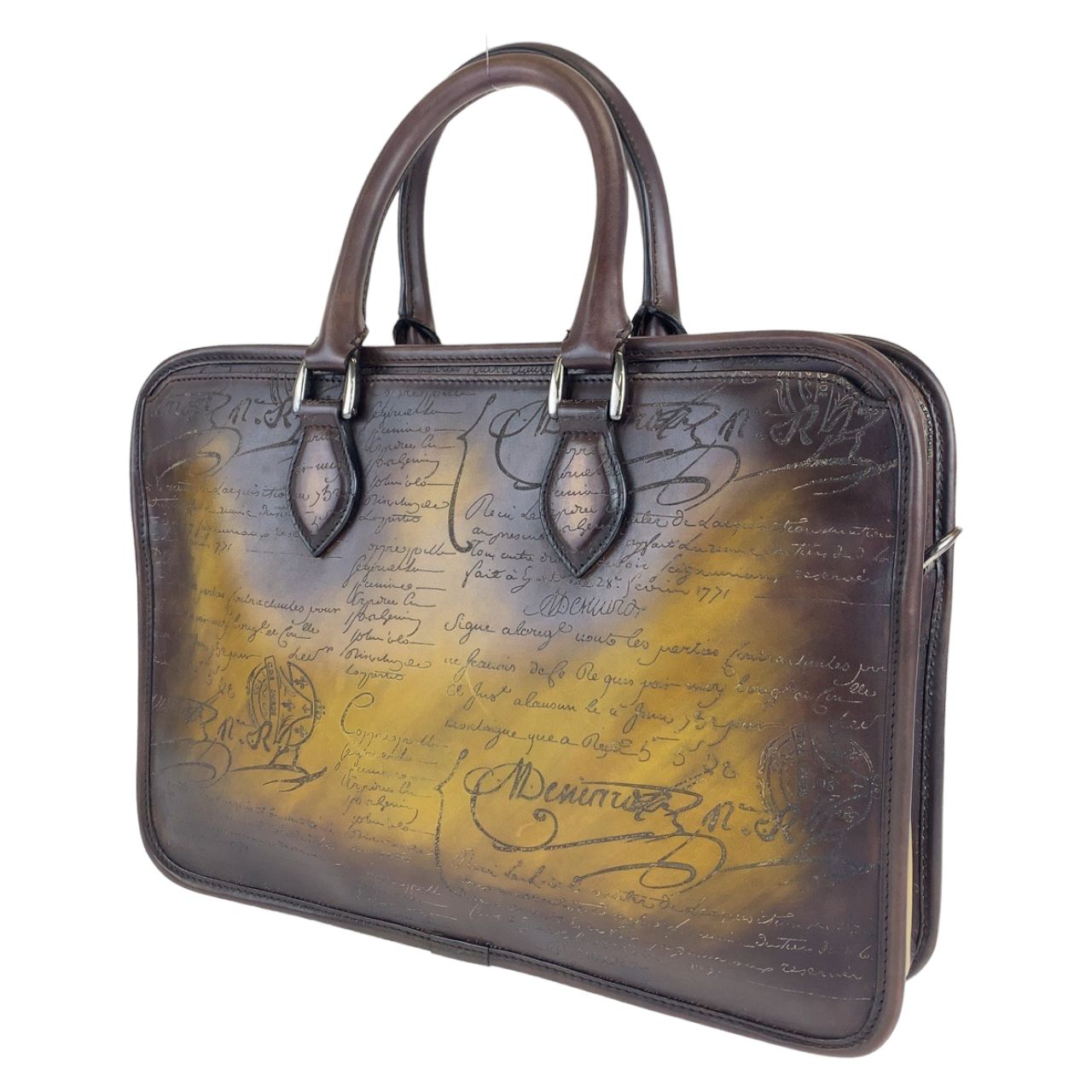 美品 Berluti ベルルッティ アンジュール ミニ カリグラフィ