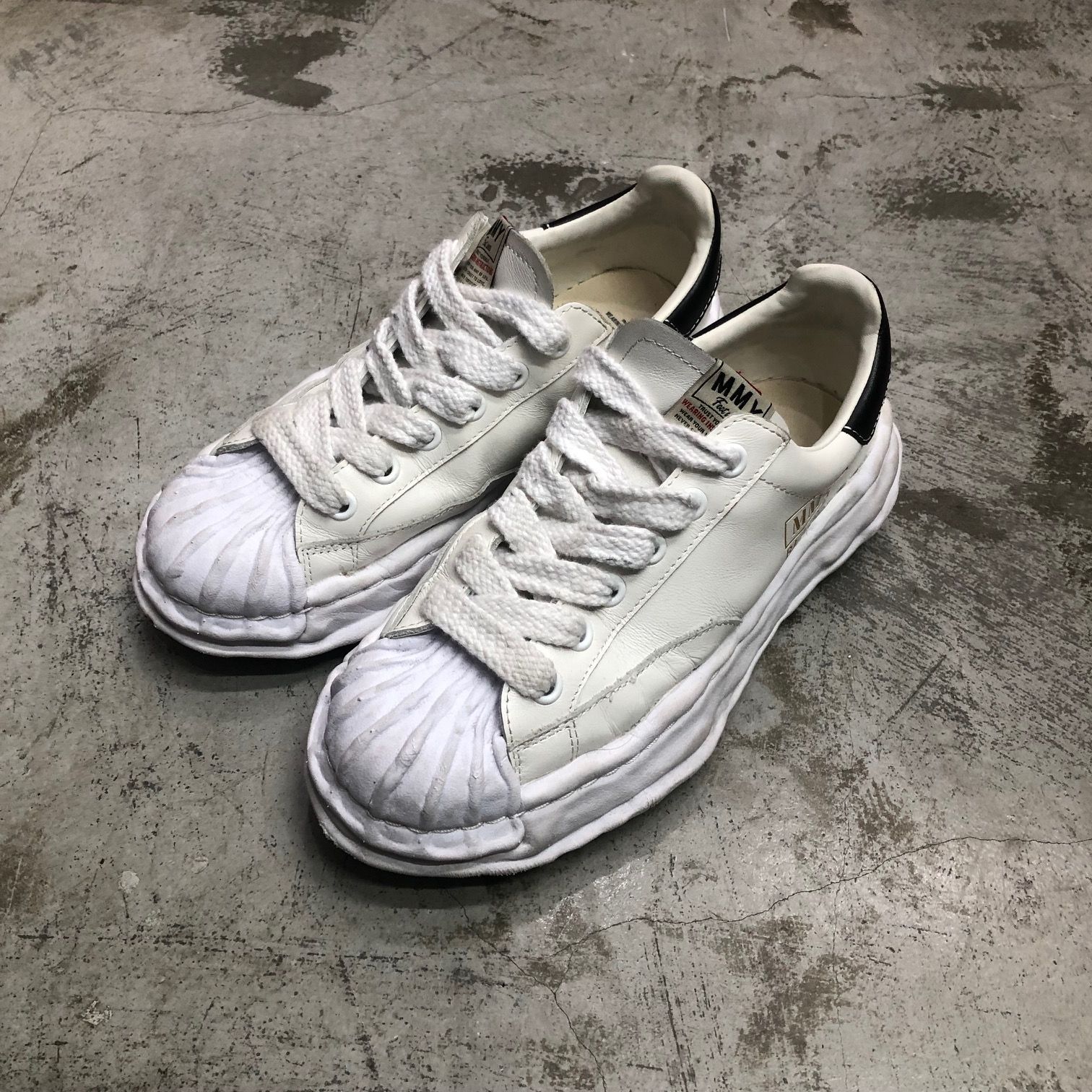 定価46200円 Maison MIHARA YASUHIRO BLAKEY original sole shell toe leather  lowcut sneaker A06FW702 レザー ブレイキー スニーカー ミハラヤスヒロ 41 76500A1 - メルカリ