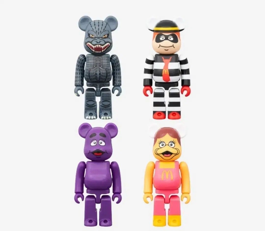 【15日発送！】BE@RBRICK  ゴジラvsマグドナルド ベアブリック BE@RBRICK ⁄ ゴジラvsマグドナルド 4体セット MEDICOMTOY BE@RBRICK