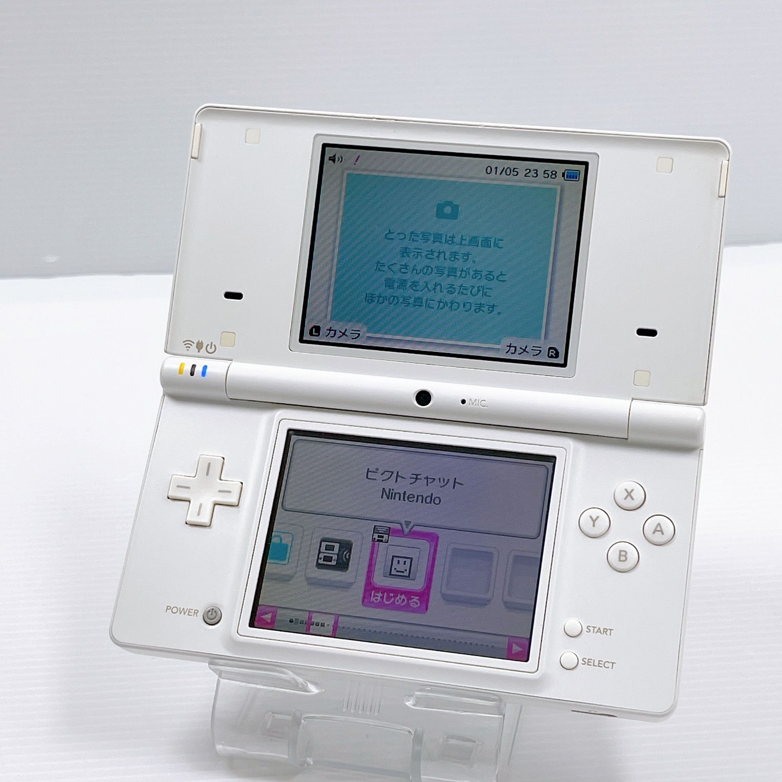 美品 動作品 Nintendo/任天堂 ニンテンドーDS Lite USG-001 クリスタル