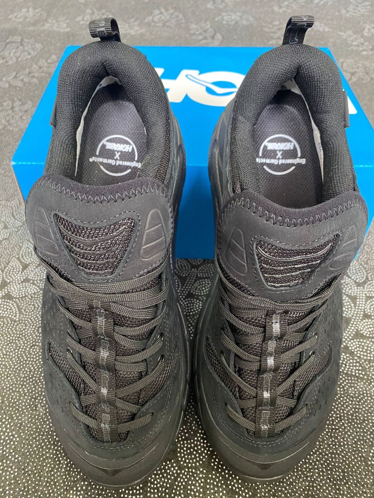 HOKA ONE ONE 防水スニーカー TOR ULTRA LOW トゥ ウルトラ ロー ランニングシューズ け ブラック US8-41-内寸26cm