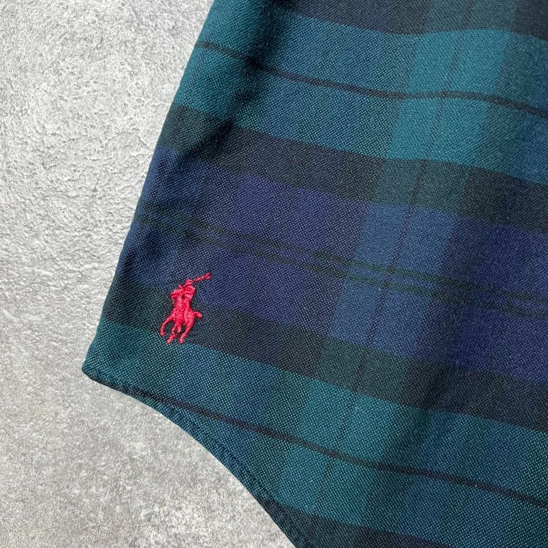BIG SHIRT 90s RALPH LAUREN ブラックウォッチ チェック 長袖