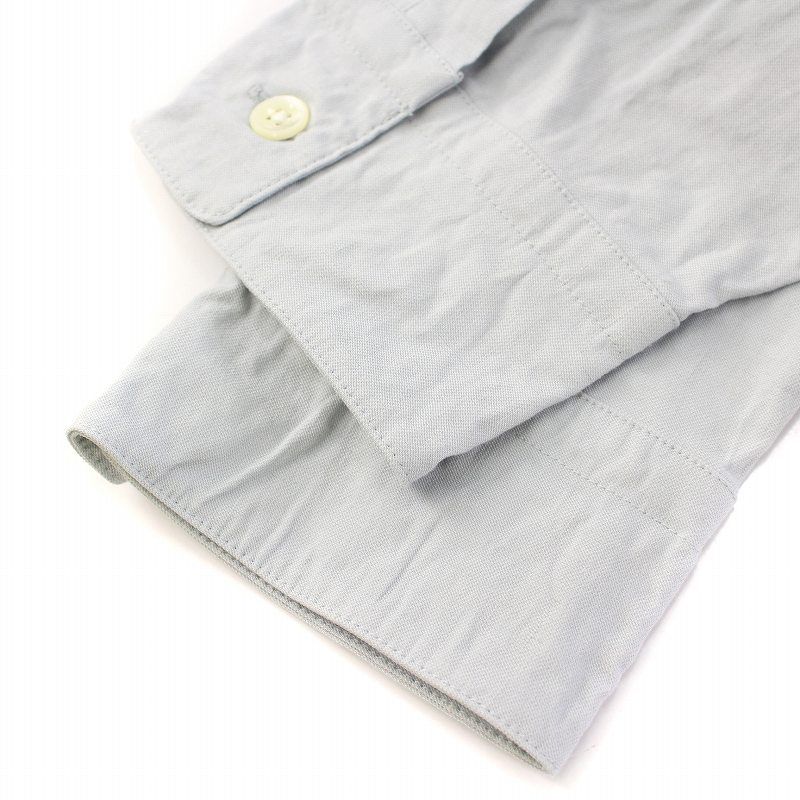 ミューズ ドゥーズィエム クラス 24SS stretch twill ストレッチツイルシャツ ブラウス 長袖 レギュラーカラー 無地 麻 リネン F 水色 ミューズ ドゥーズィエム クラス MUSE de Deuxieme Classe 24SS