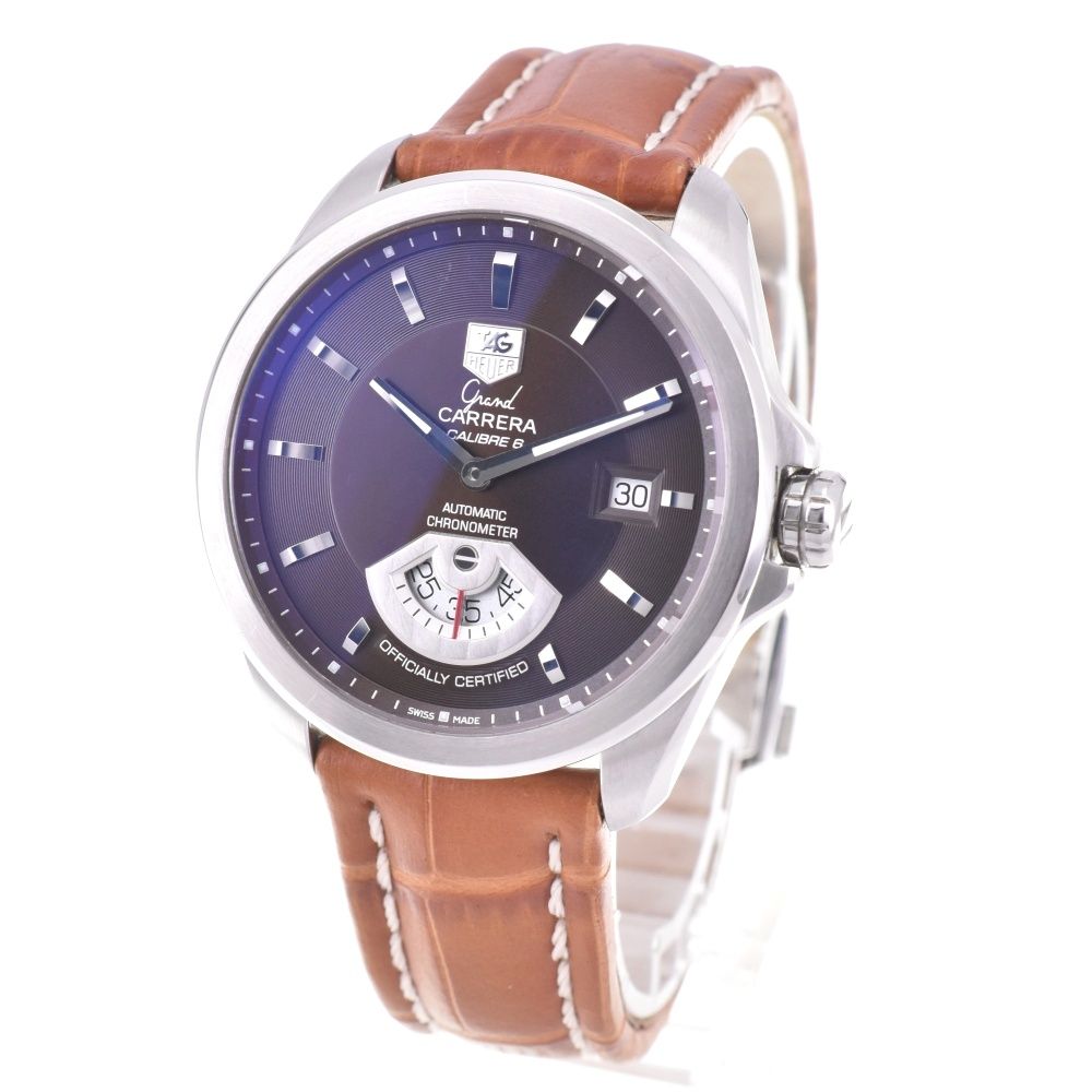 タグホイヤー TAG HEUER WAV511C.FC6230 グランドカレラ キャリバー6 スモールセコンド デイト 自動巻 メンズ 箱 保証書付 L 143048