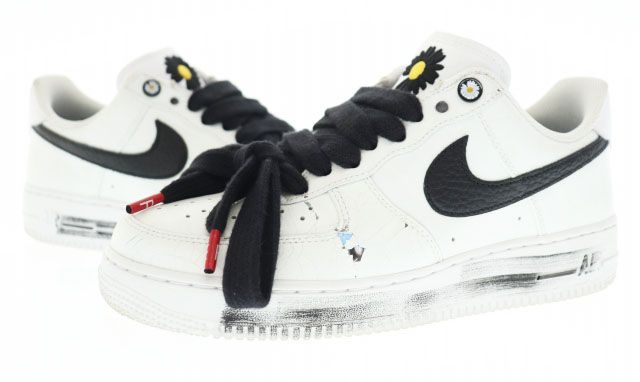 ナイキ NIKE × PEACEMINUSONE AIR FORCE1 07 PARANOISE WHITE 27cm DD3223-100 ピースマイナスワン コラボ エア フォース ワン パラノイズ ホワイト ブランド古着ベクトル 中古  240922