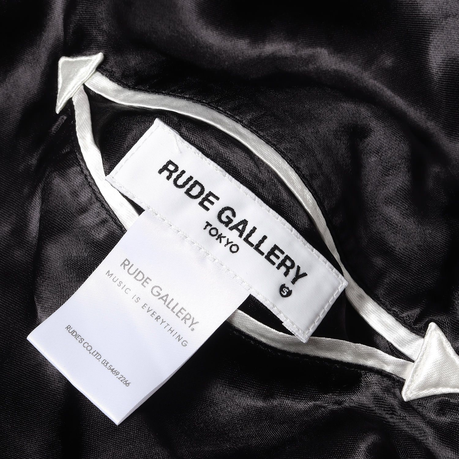 RAMONES × RUDE GALLERY スカジャン サイズ2 レーヨン 黒 ラモーンズ デビュー40周年記念！ルードギャラリーとのコラボ