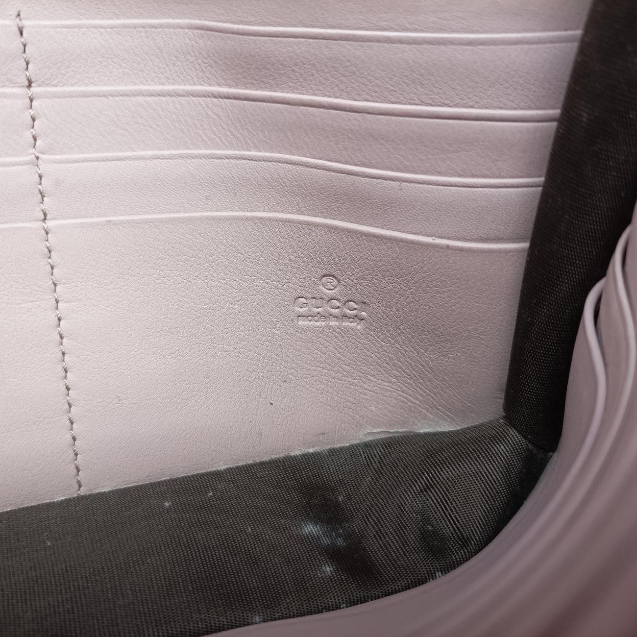 グッチGucciインターロッキングGピンクレザー369664