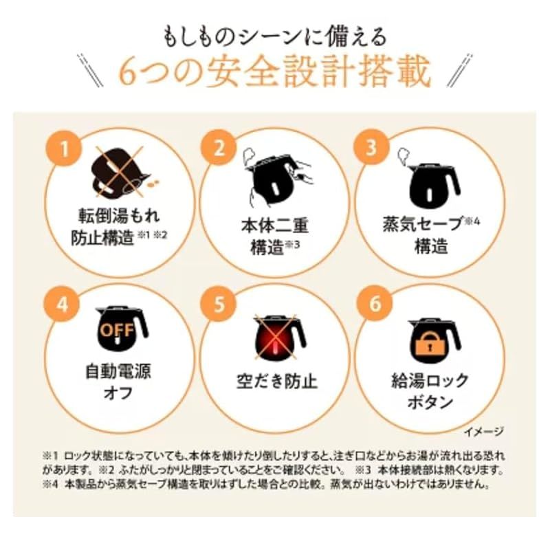 象印マホービン 電気ケトル 0.8L ブラック CK-ZA08-BA 1