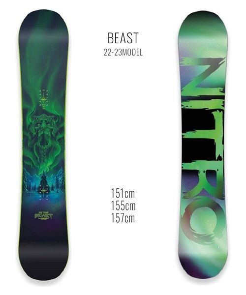 スノーボード 板 堅 メンズ NITRO ナイトロ BEAST 23-24モデル