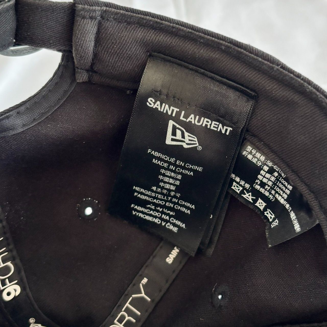 Saint Laurent New Era 9FORTY YSL モノグラム Cap Black サンローラン