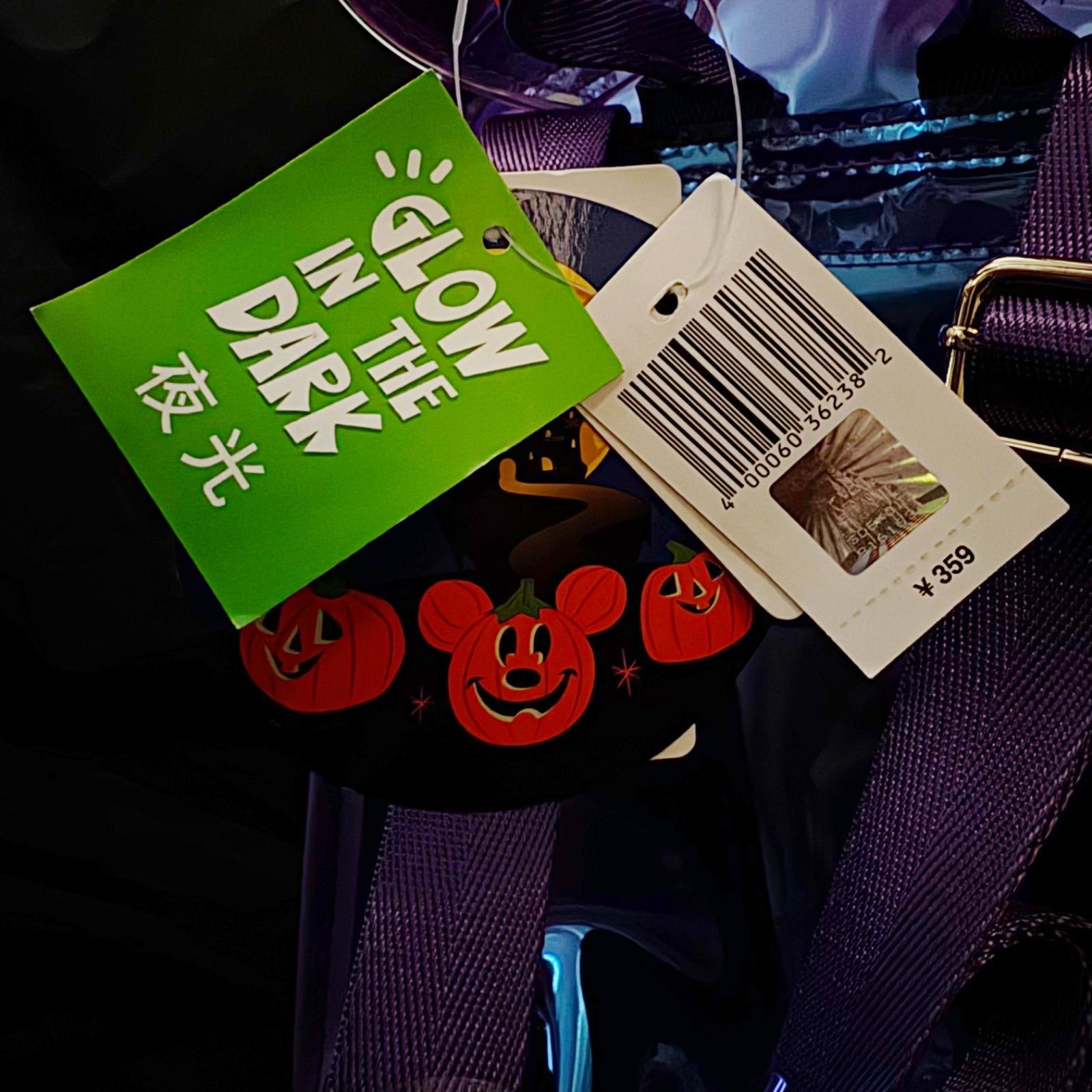 一点限り ディズニー ハロウィン ミッキー夜光リュック Glow in the