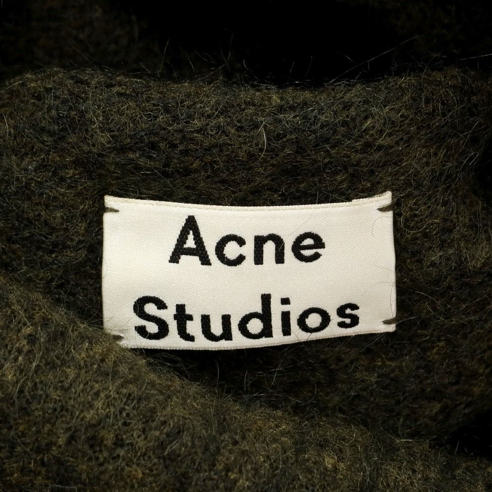 【中古】アクネストゥディオズ ACNE STUDIOS モヘヤウールナイロン タートルネック プルオーバーニット  オリーブグリーン【サイズXS】【レディース】