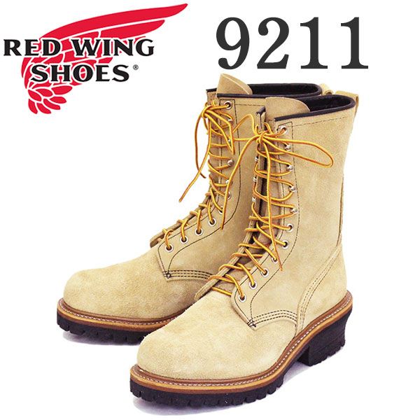 2019-2020年 新作 REDWING (レッドウィング) 9211 9inch Logger (Steel-toe) 9インチロガーブーツ スチールトゥ タンブルハイドラフアウト Dワイズ US10.5D-約28.5cm