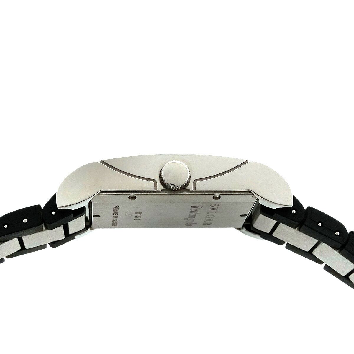 ブルガリ BVLGARI レッタンゴロ RT45S メンズ 腕時計 デイト ブラック