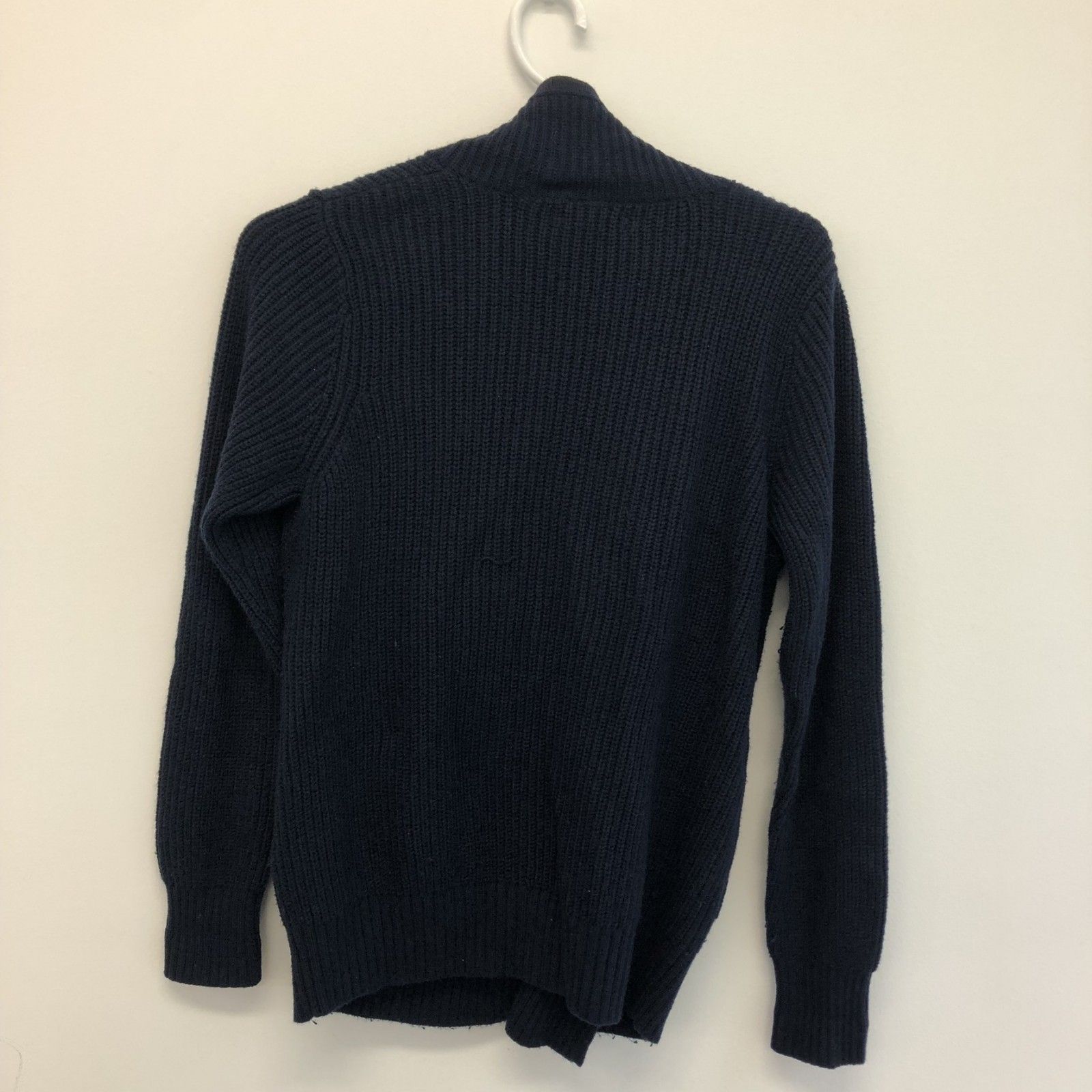 LANDS' END】ランズエンド 紺 XL カーディガン ジャケット 無地