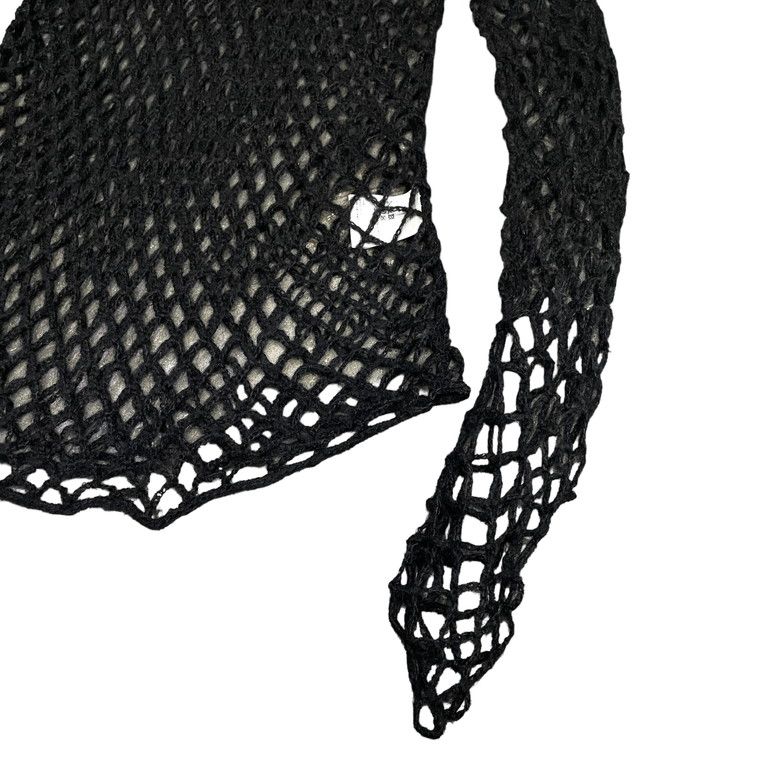 JOHN LAWRENCE SULLIVAN 21AW モヘアシルククルーネックロングメッシュ