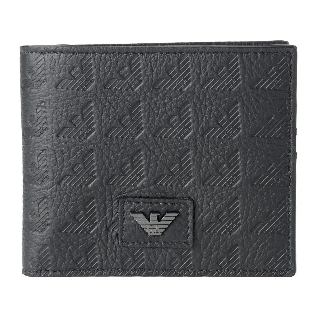 アルマーニ EMPORIO ARMANI 2つ折り財布 ブラック