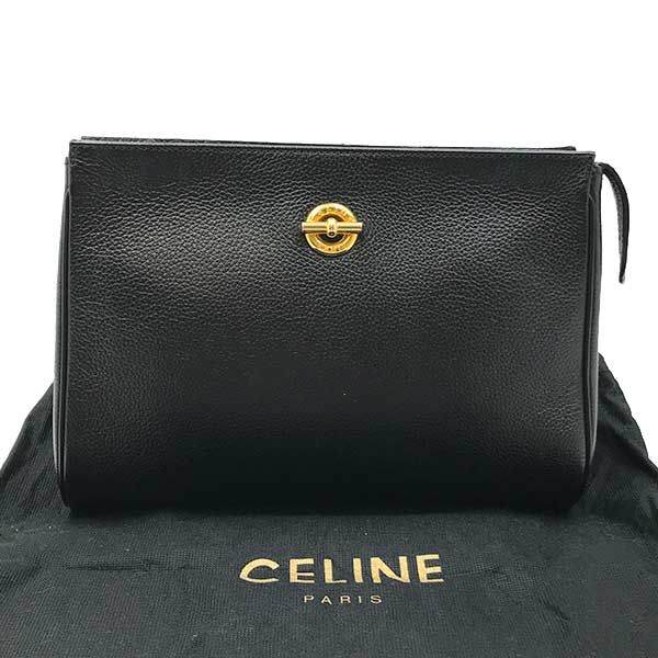 美品 CELINE セリーヌ セカンドバッグ 黒 アクセサリーポーチ