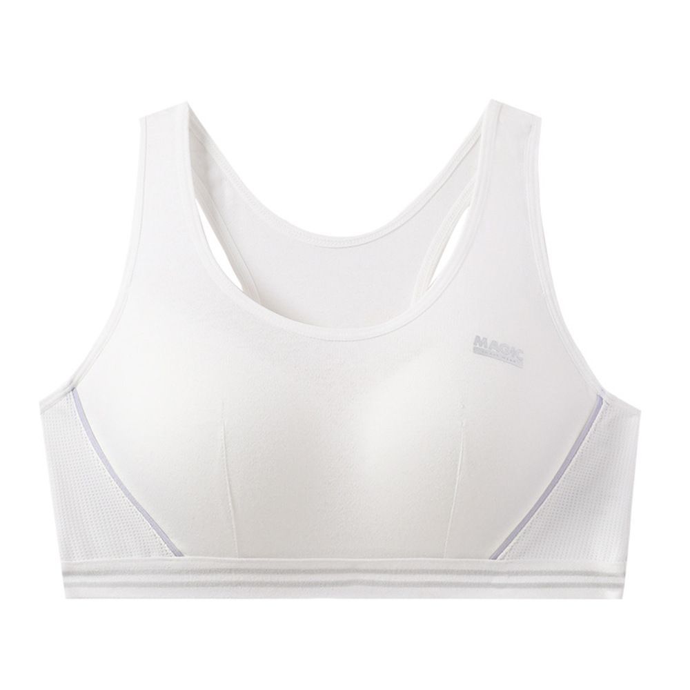 【ジュニアサイズ用 美品 日本製 フラダンス衣装】ホワイト Paondor ☆ ホワイト ☆ 85A ☆ スポーツブラ ジュニア pk1116 スポーツ