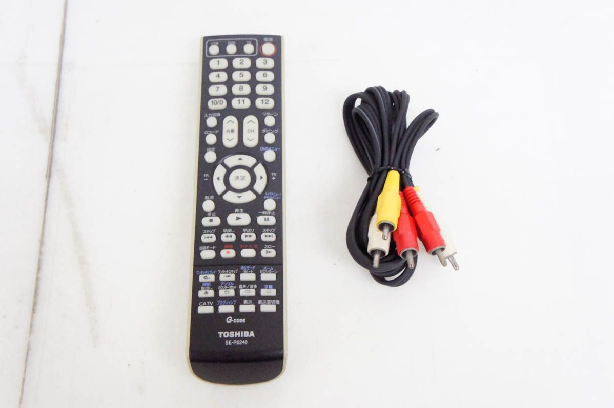 東芝TOSHIBA VTR一体型DVDビデオプレーヤー DVDプレーヤー一体型VHSビデオデッキ D-VR 5 ケーブル収納 VHS ビデオデッキ 