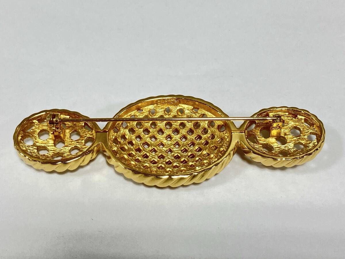 Christian Dior CD クリスチャンディオール ブローチ オーバル ブランド