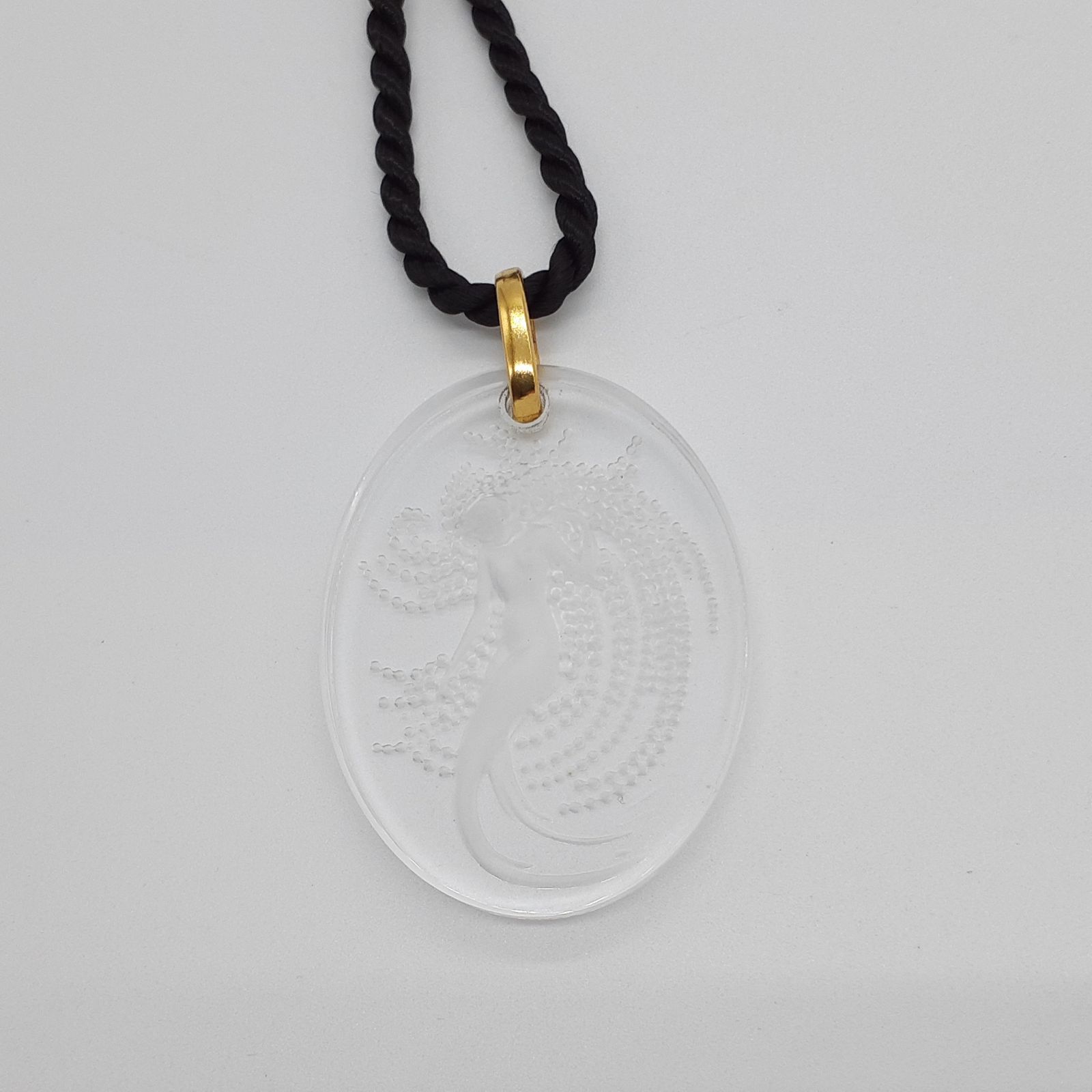 LALIQUE ラリック ネックレス NAIADE ナイアード クリア フロステッド 