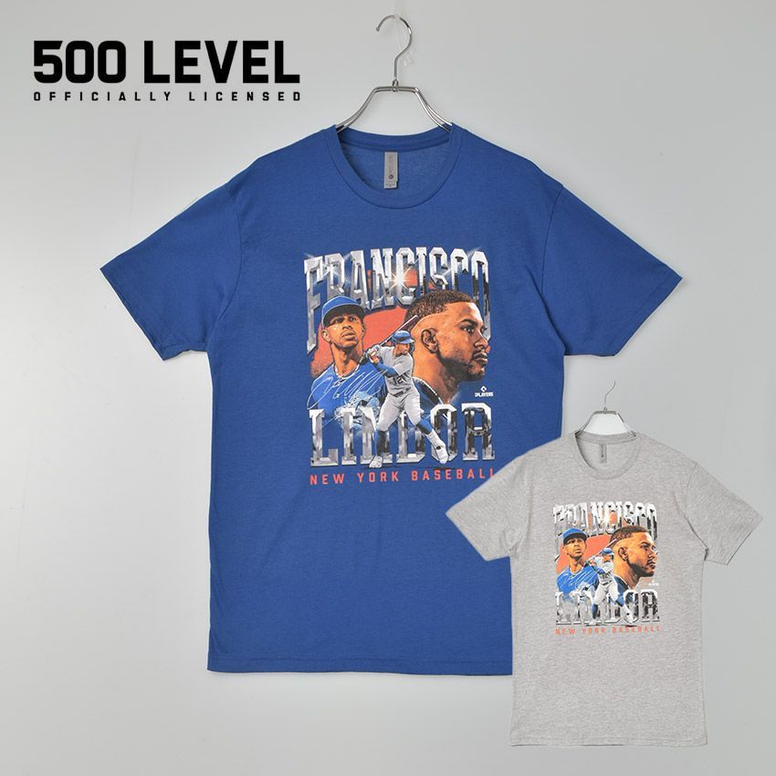 500LEVEL 半袖Tシャツ BNLCROY-XX-0059-050-15 メンズ BNLCROY-XX-0059-050-15 F.LINDOR 500LEVEL カラー:02.ヘザーグレー 品番：2309-0040
