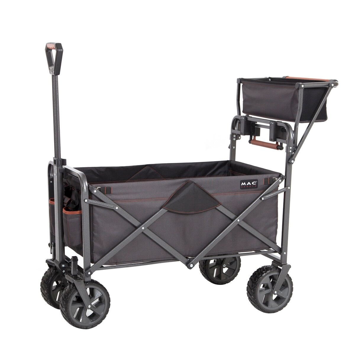 コストコ商品!マックスポーツ 折り畳みワゴンXL ブラック|グレー ct1844246