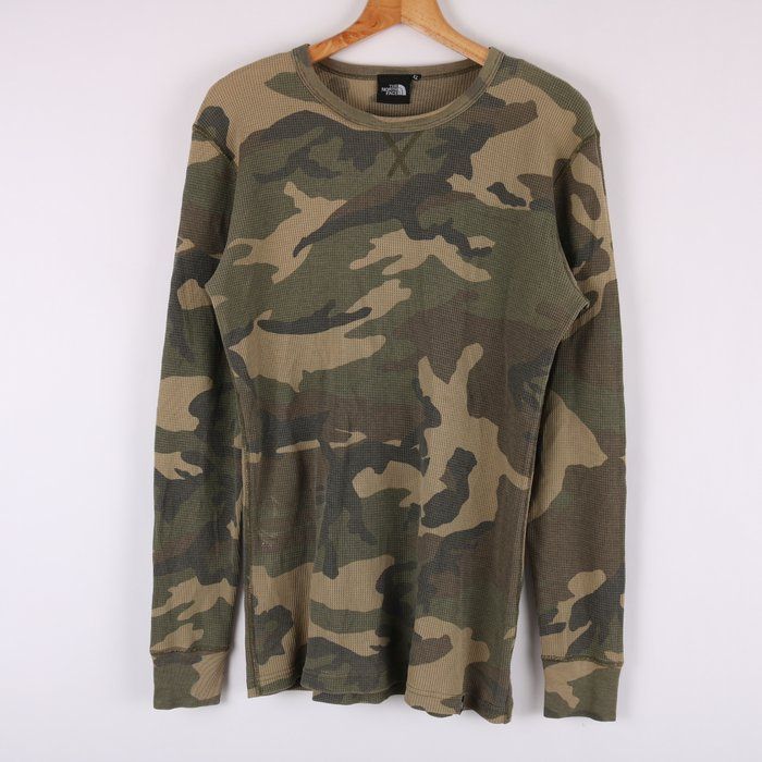 THE NORTH FACE ノースフェイス迷彩ワッフル カットソー THE NORTH FACE ノースフェイス迷彩ワッフル カットソー