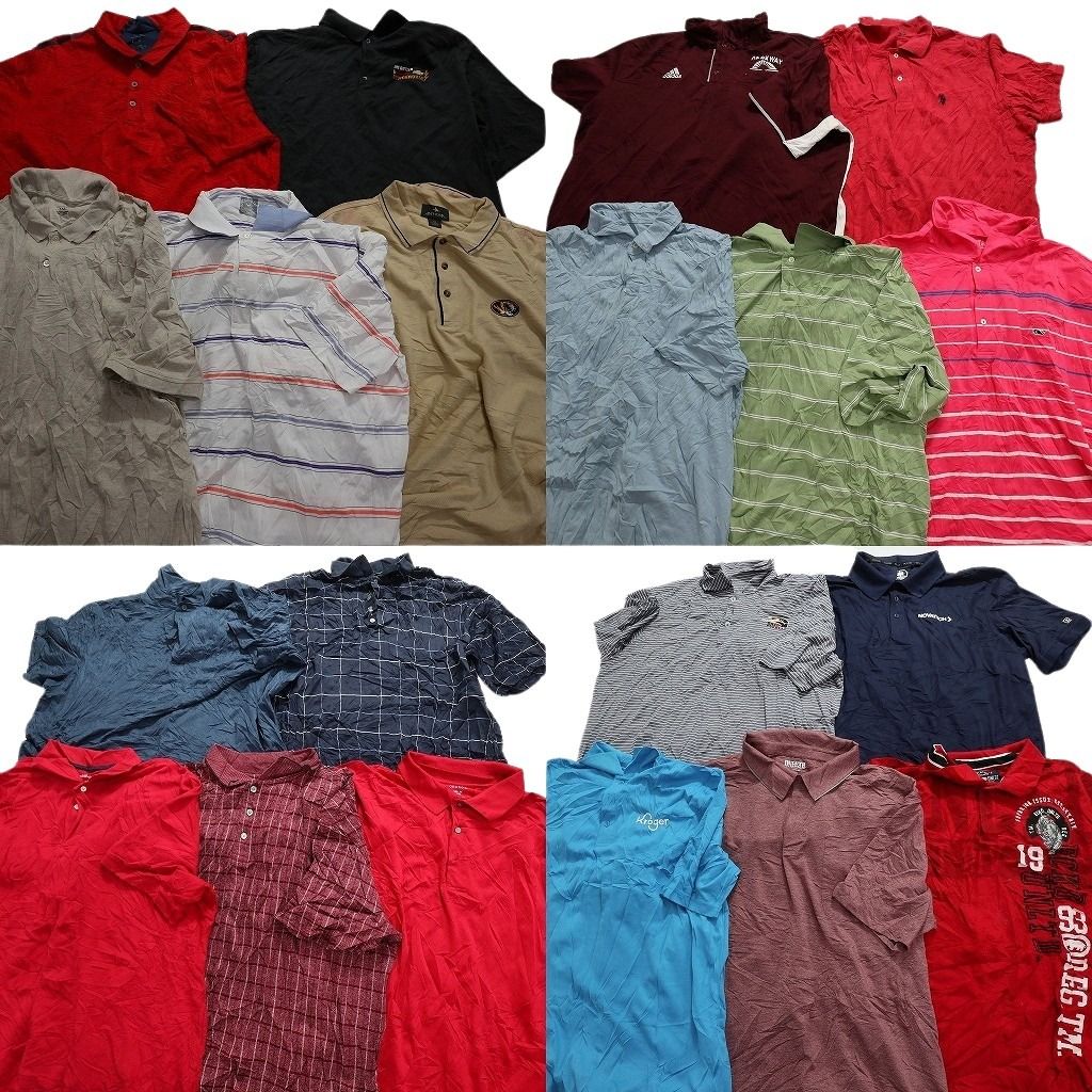 古着卸 まとめ売り ポロシャツ 20枚セット (メンズ 2XL ) ナイキ