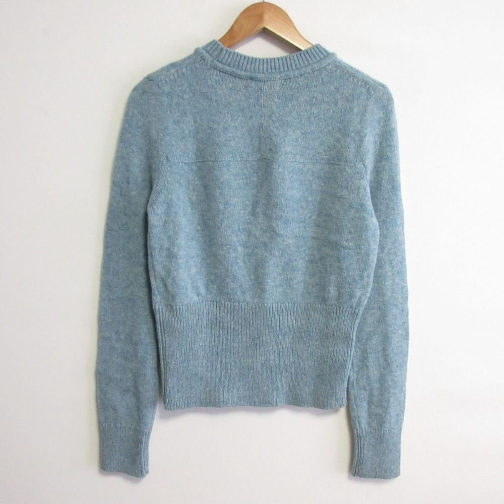 新品同様 19SS JIL SANDER＋ ジルサンダープラス 長袖 刺繍 クルーネック ニット セーター 36 ブルー レディース 古着 中古 新品同様 19SS JIL SANDER＋ ジルサンダープラス 長袖 刺繍