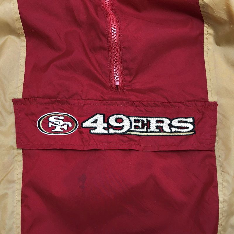 品 NFL 49ers ハーフジップ チームジャケット ナイロンパーカー スポーツ系 146-251016-rs-06-fur KANDAIZUMI_COM