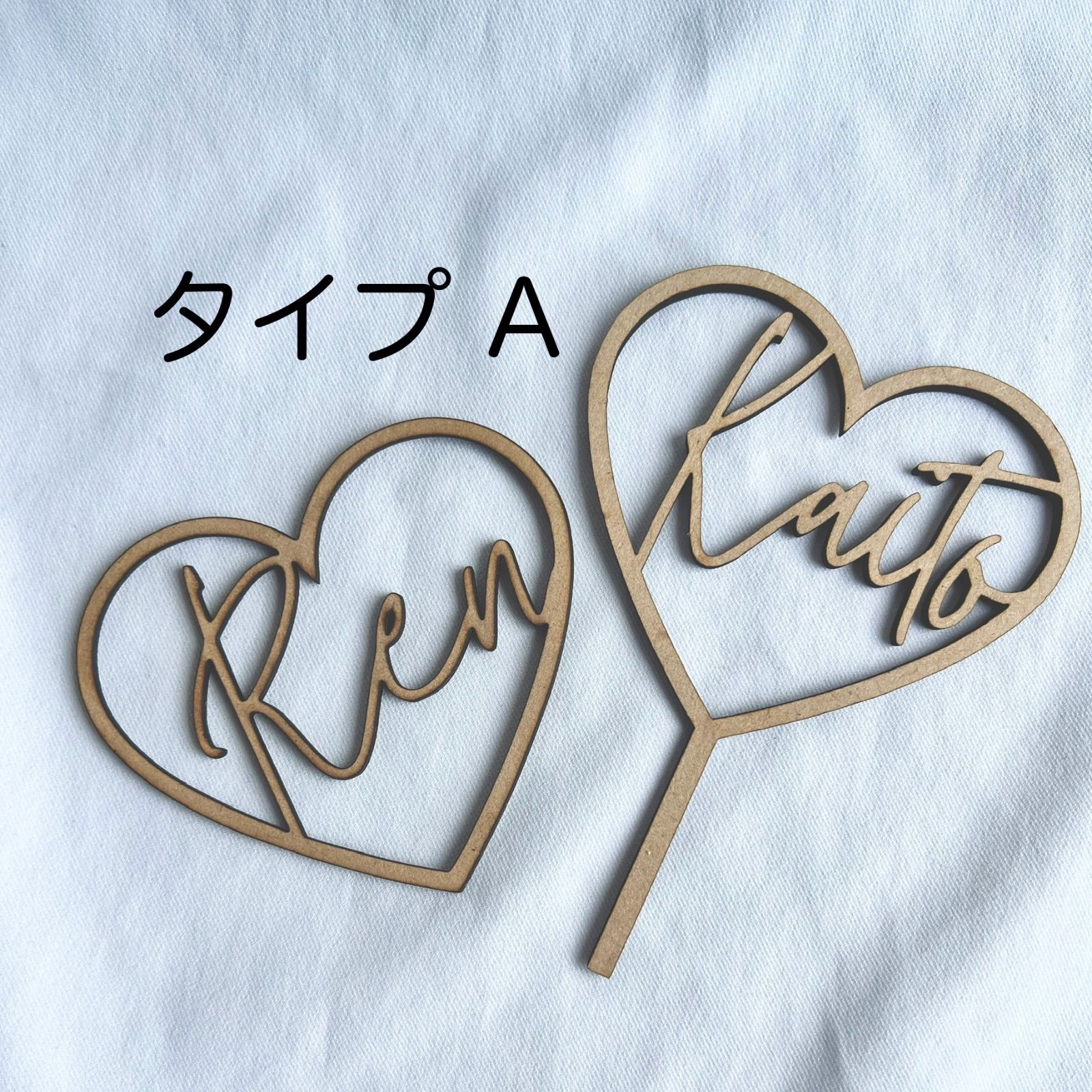オーダーメイド木製ネームプレート ウッドレターバナー - メルカリ