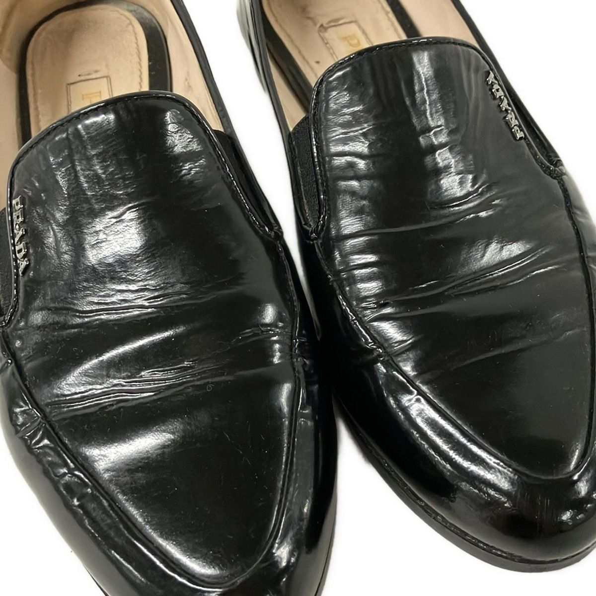 PRADA(プラダ) ローファー 36 - 1D736E 黒 レザー - メルカリ