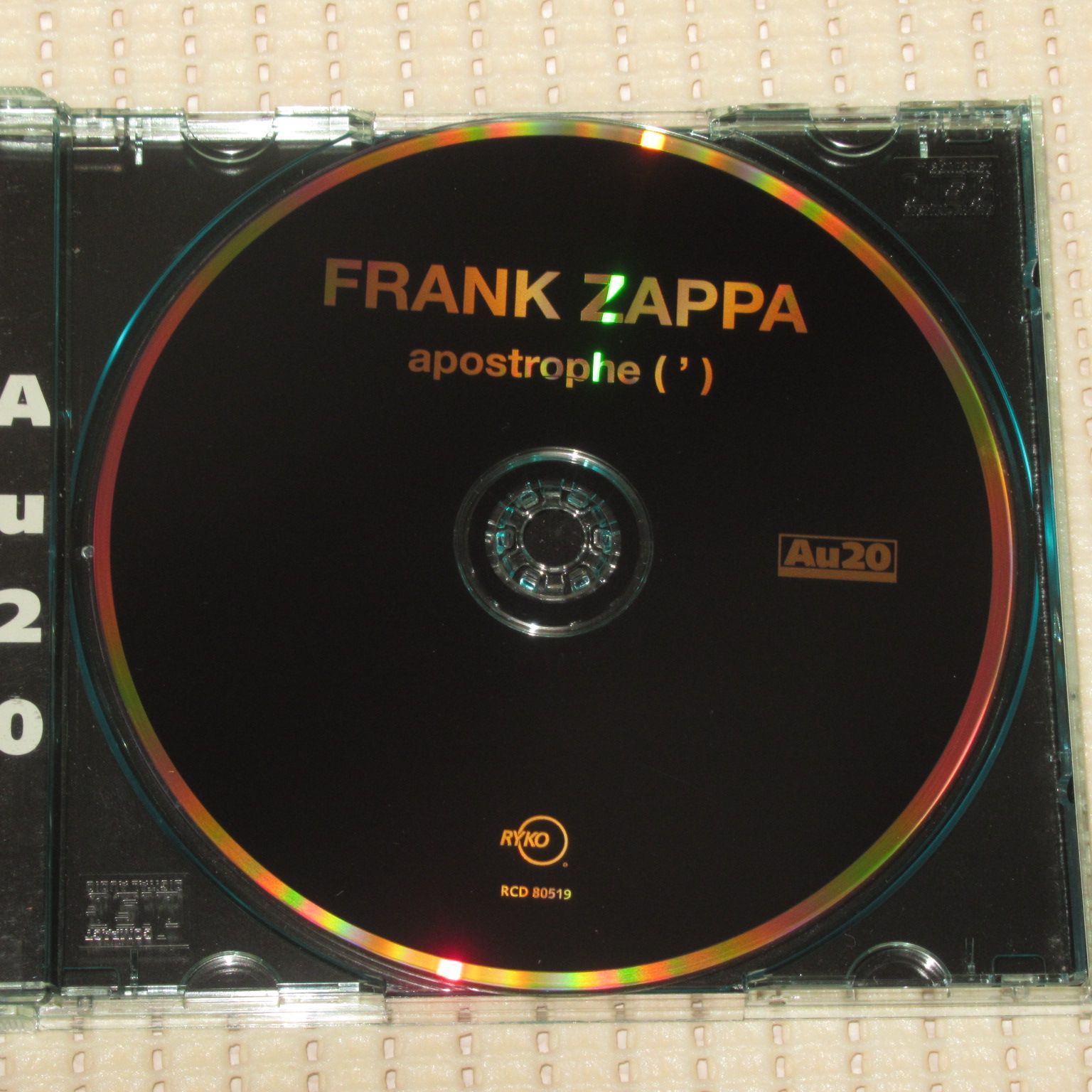 CD RYKO AU20 限定24K ゴールドCD FRANK ZAPPA APOSTROPHE(') 変形帯