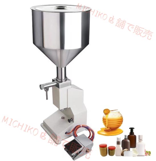 充填機 空気圧充填機 ペースト充填機 液体充填機 10-100ml 分注器 定量小型充填機 押し式 卓上型 ステンレス ディスペンサー クリーム充填機液体定量吐出装置 液体充填装置 ジャムフィラー 軟膏充填機 充填量調節 はちみつ 石膏 化粧品 精油