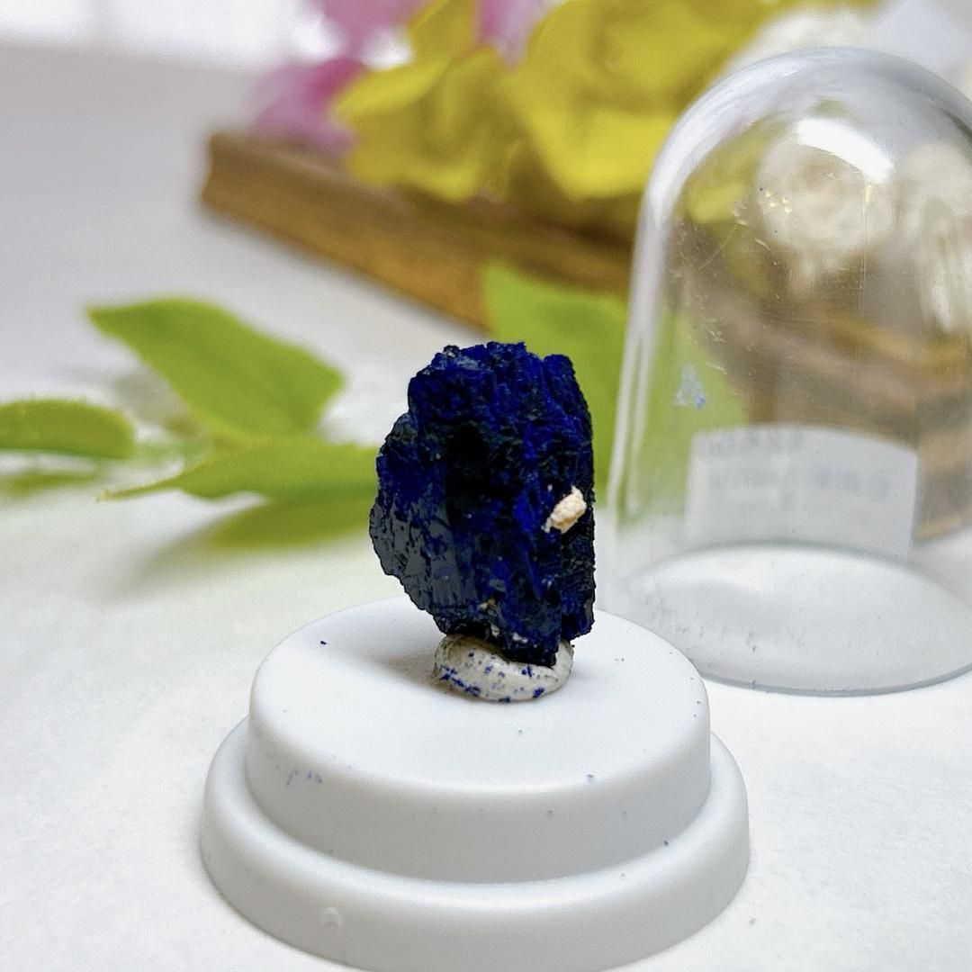 【E7039】アジュライト＊＊藍銅鉱＊岩絵の具＊Azurite＊パワーストーン＊天然石＊クリスタルワールド