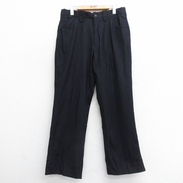 W33/古着 ラルフローレン ブランド パンツ メンズ 90s ウール 紺 ネイビー 24oct07 中古 ボトムス ロング