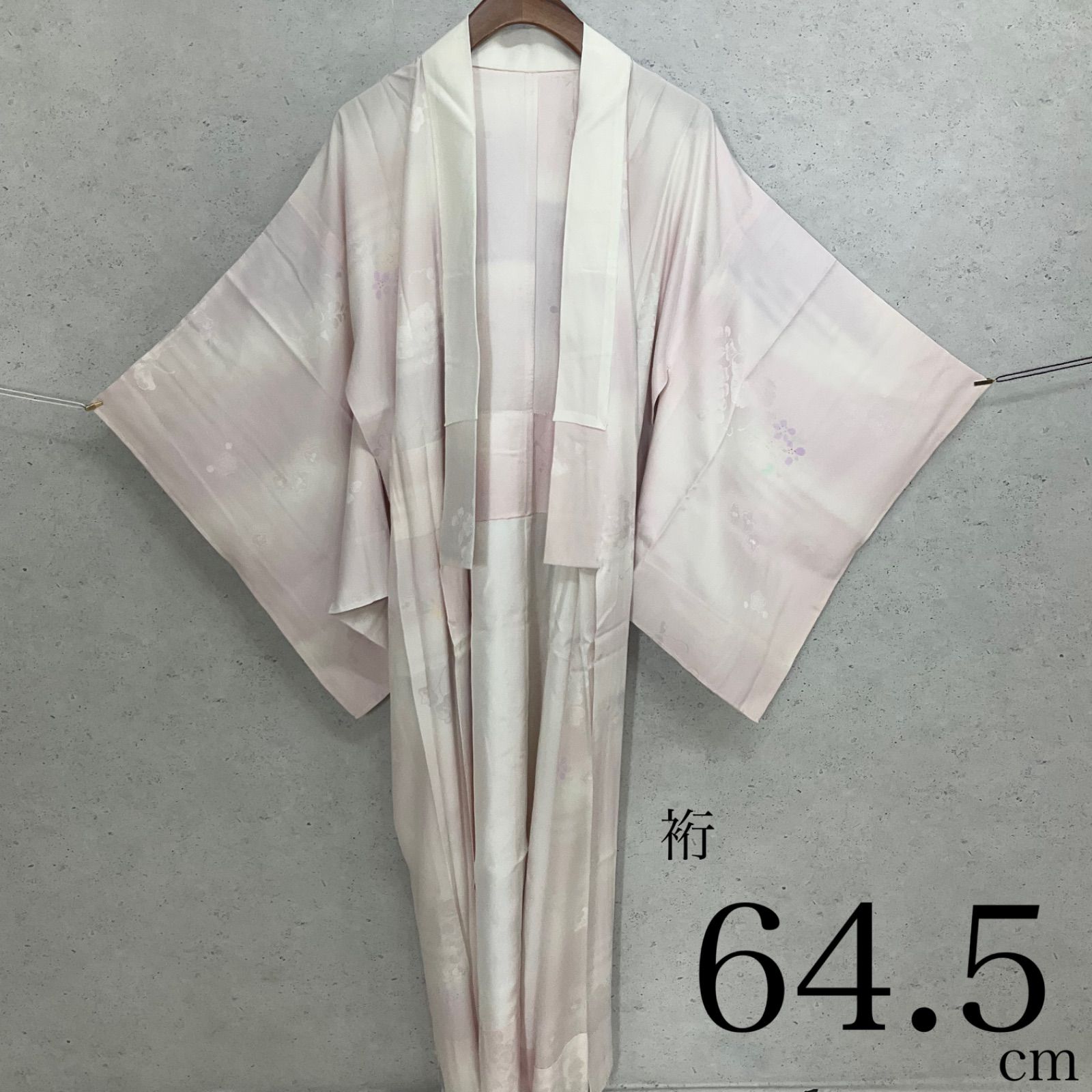 大人も着やすいシンプルファッション 正絹長襦袢 白色 絵羽付け