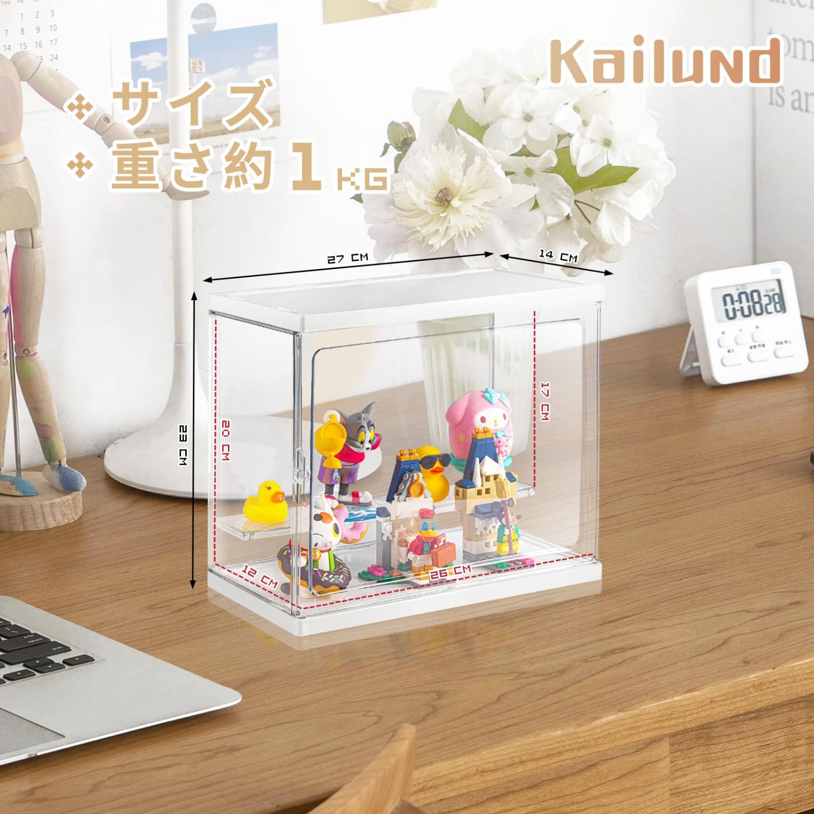 Amazon.co.jp: Lsjoaw コレクションケース 65x32x170cm フィギュアケース 両開き扉+フリップドア 竹枠+アクリル  ショーケース コレクションキャビネット コレクションボード ガラスケース フィギュア グッズ 大容量のストレージ コレクションラック 