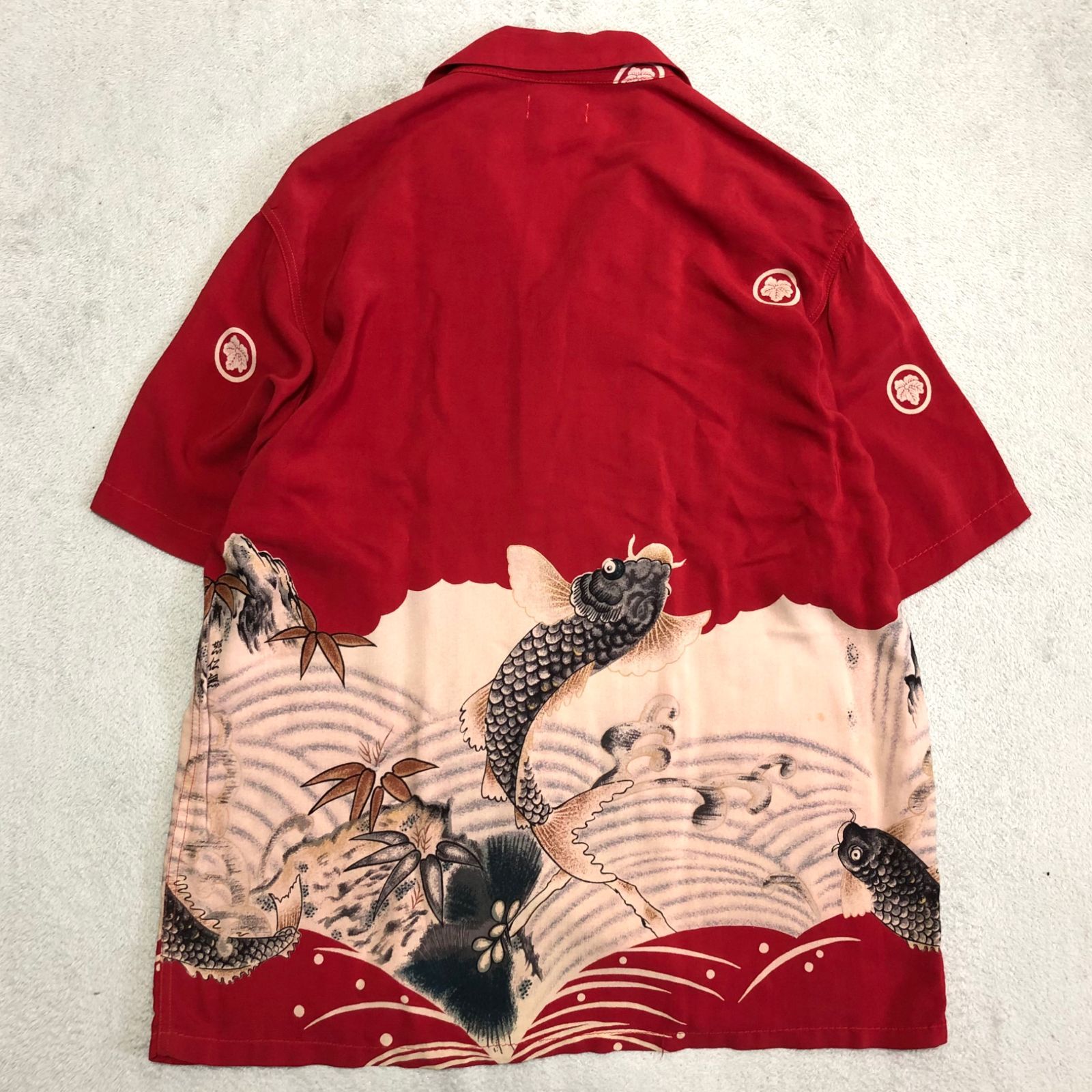 DENIME アロハシャツ ハワイアンシャツ オープンカラー 開襟
