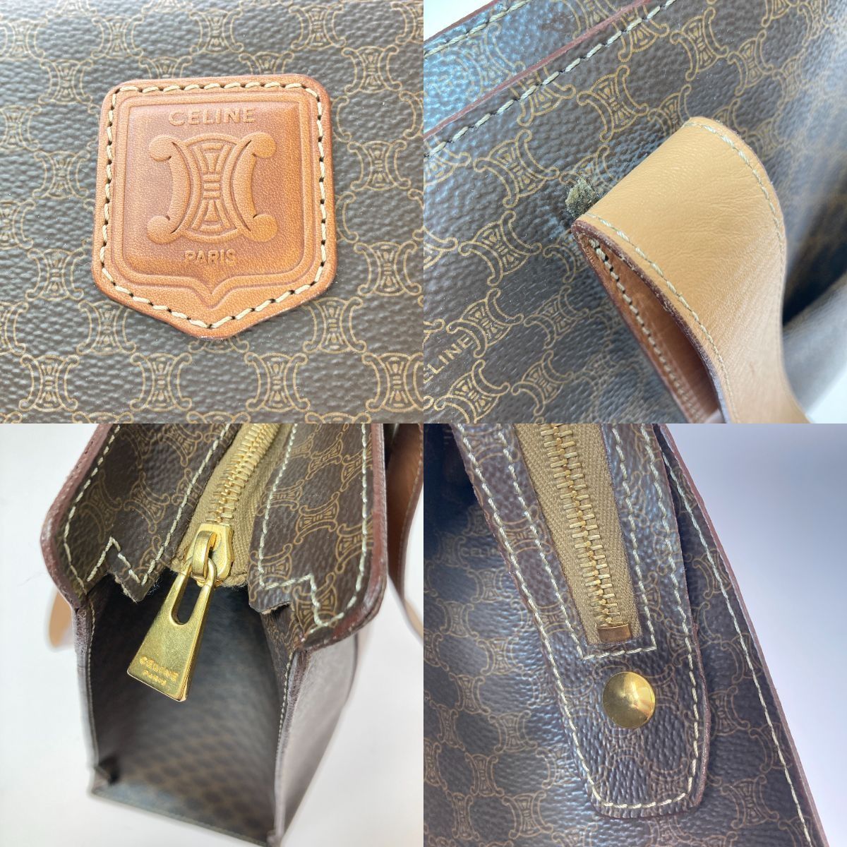 美品　CELINE セリーヌ マカダム柄 モノグラム トートバッグ M95 CELINE セリーヌ マカダム柄 モノグラム トートバッグ M95