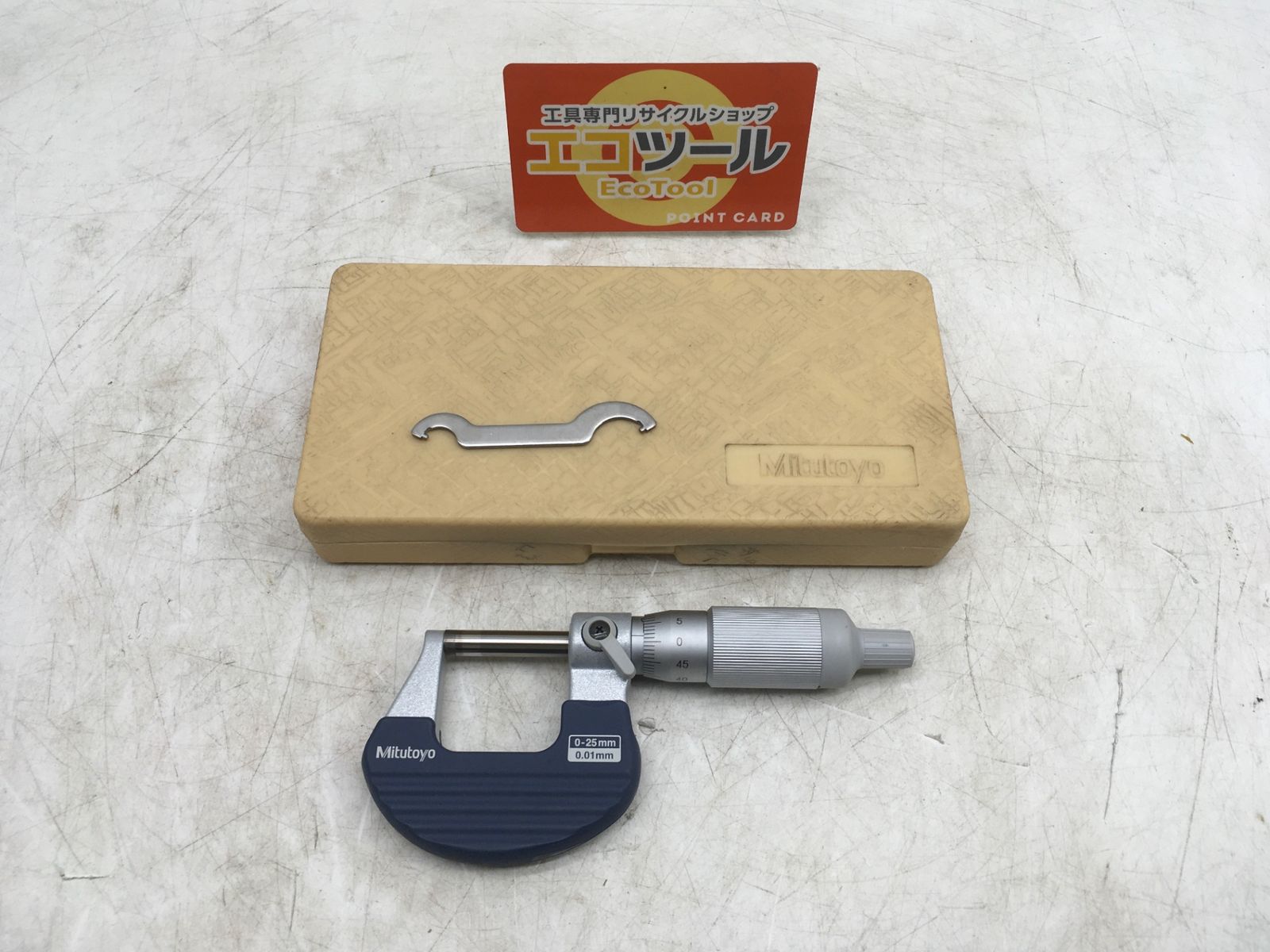 ミッチー 中古品】☆MITUTOYO/ミツトヨ ラチェットシンブルマイクロメータ