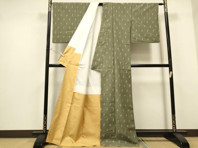 平和屋着物○上質な紬 十字絣 松坂屋扱い 正絹 逸品 CAAQ9585th - メルカリ 