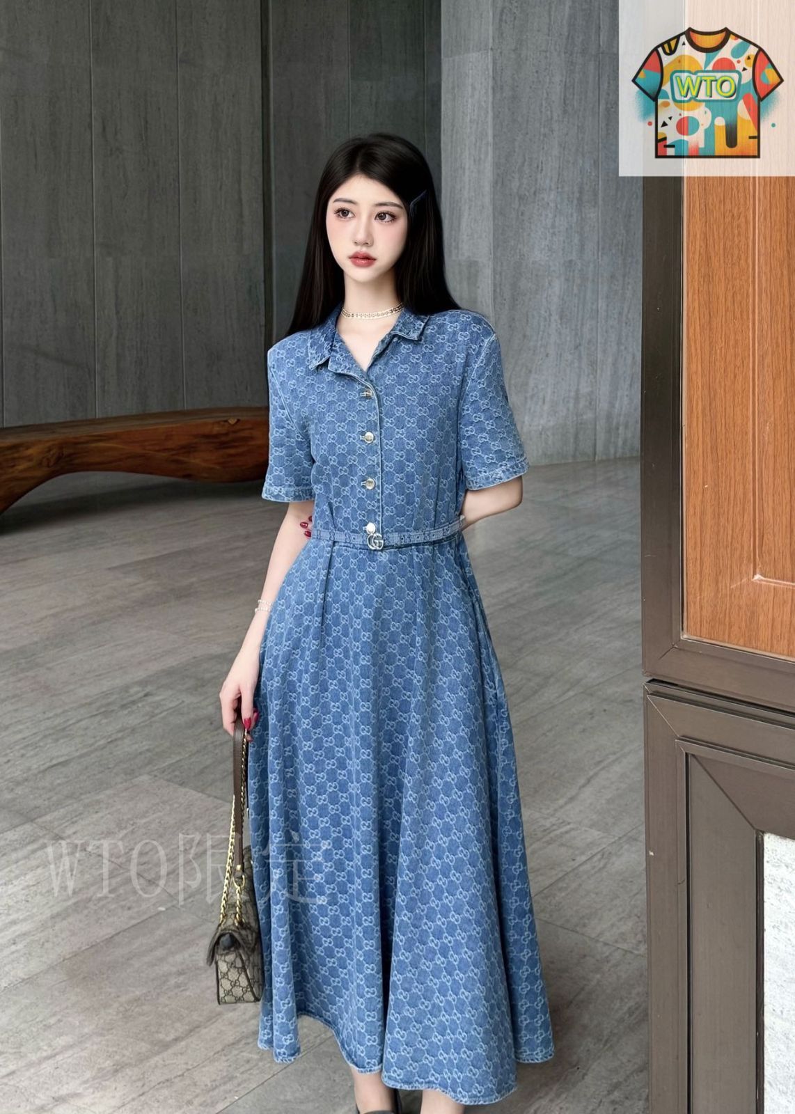 GUCCI グッチ デニムワンピース 今日特価】Gucci グッチ 新作デニムワンピース - メルカリ