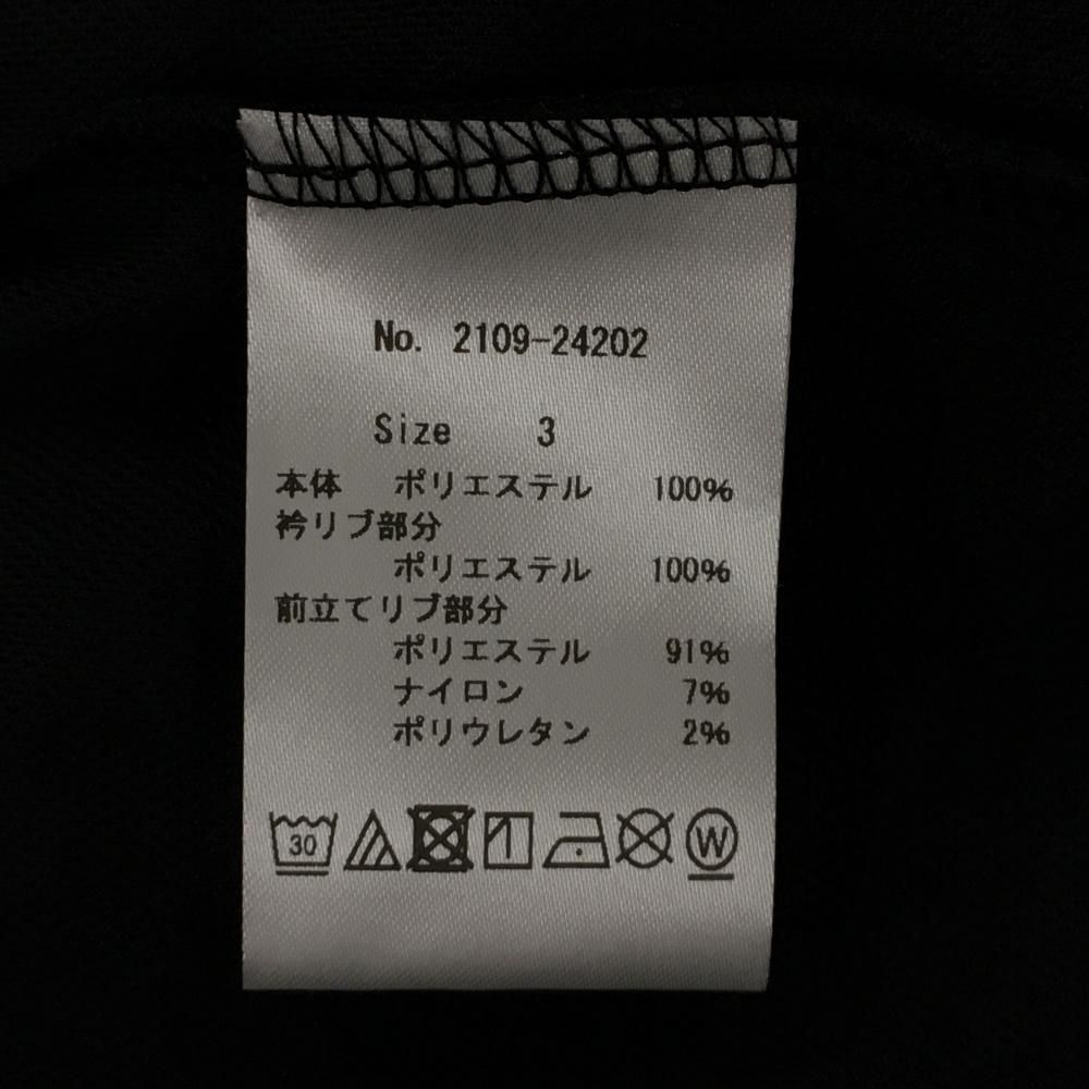 CPG ポロシャツ 黒/白 新品】CPG 半袖ポロシャツ 黒×白 ロゴプリント UVカット 吸水速
