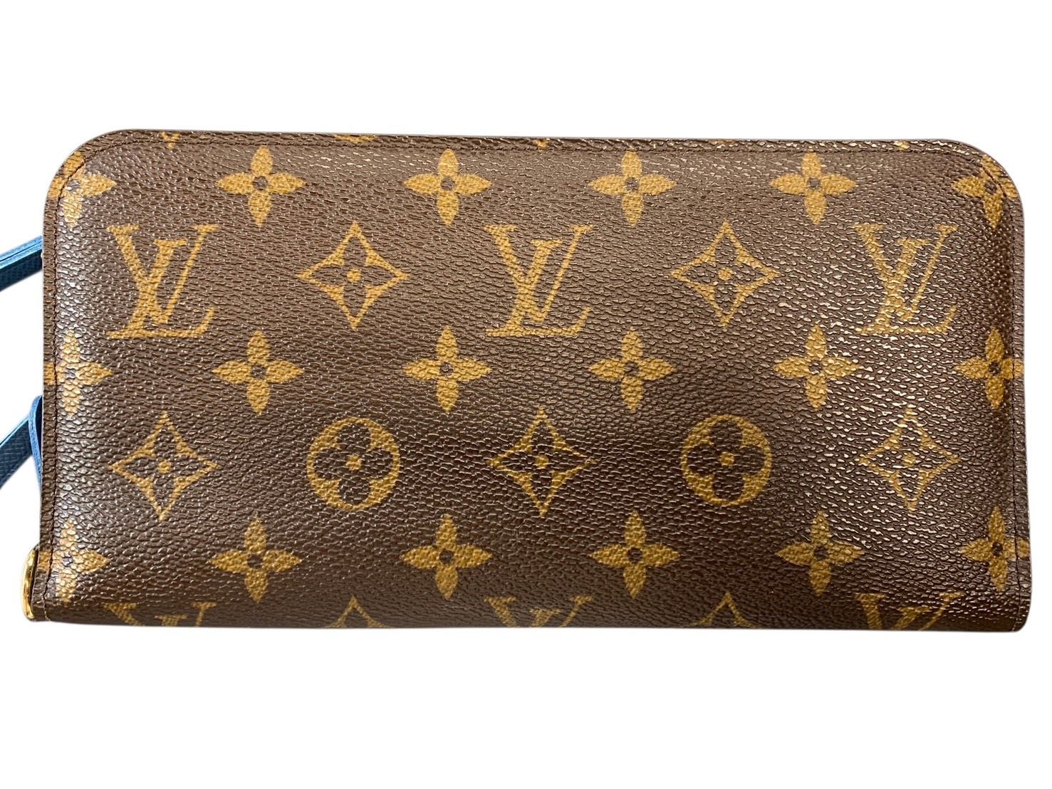 ♪2543 ルイヴィトン LOUIS VUITTON 長財布 ポルトフォイユ アンソリット モノグラム ペトロール ブルー M61990