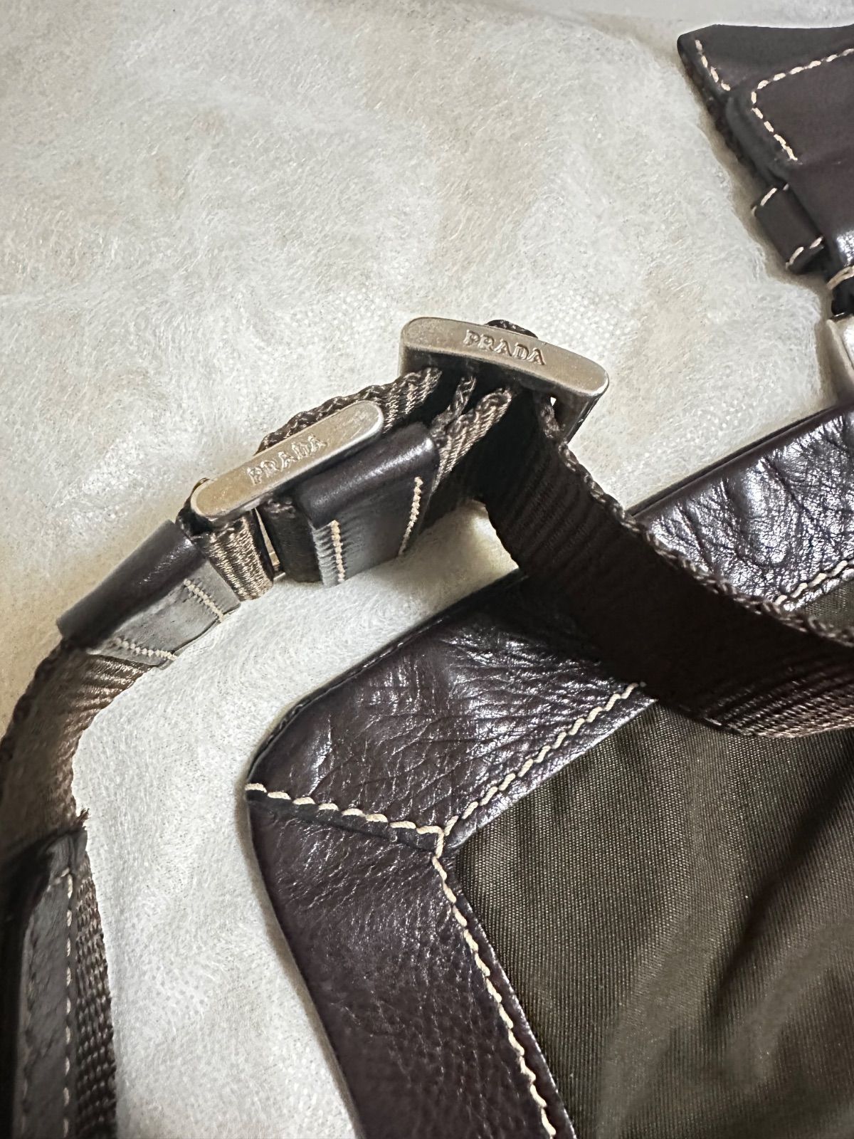 美品 PRADA プラダ 2way ベルト ショルダーバッグ