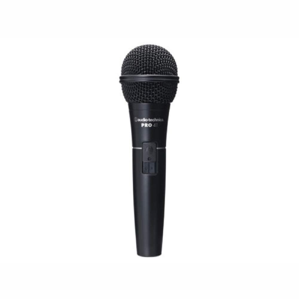 オーディオテクニカ PRO41 ダイナミックマイク XLR|単一指向性マイク|ON|OFFスイッチ搭載|ボーカル|スピーチ|マイククランパー付属|マイクポーチ付属|XLRマイクケーブル付属 ブラック