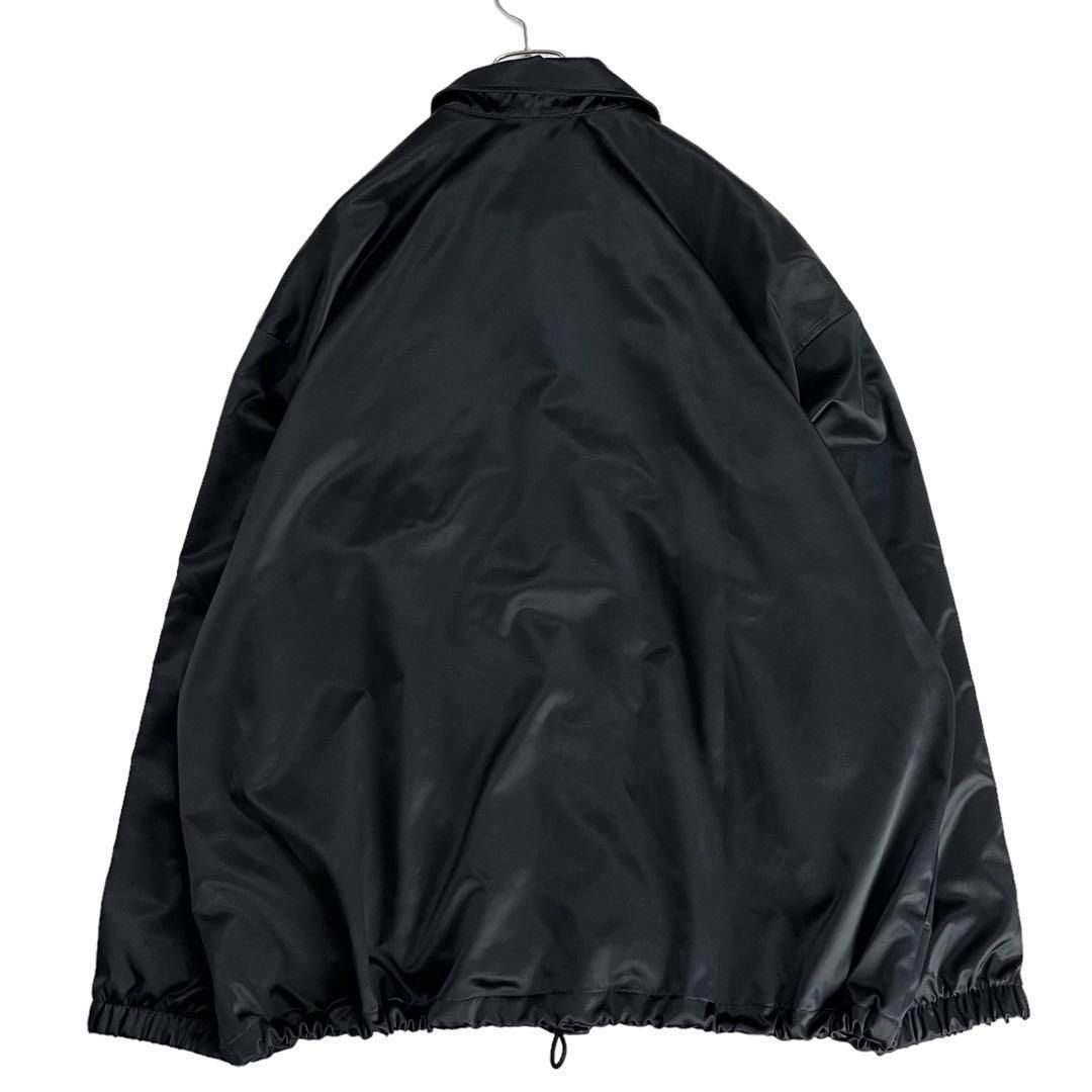 adidas サテンコーチジャケット ブラック M 常田大希着用 King Gnu 常田大希着用】adidas サテン コーチジャケット